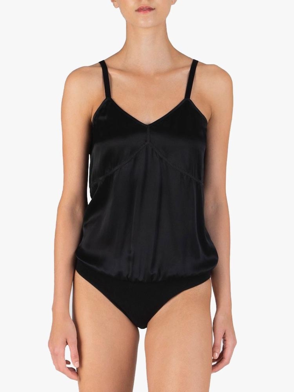 ATM Women’s Silk V-Neck Cami Bodysuit